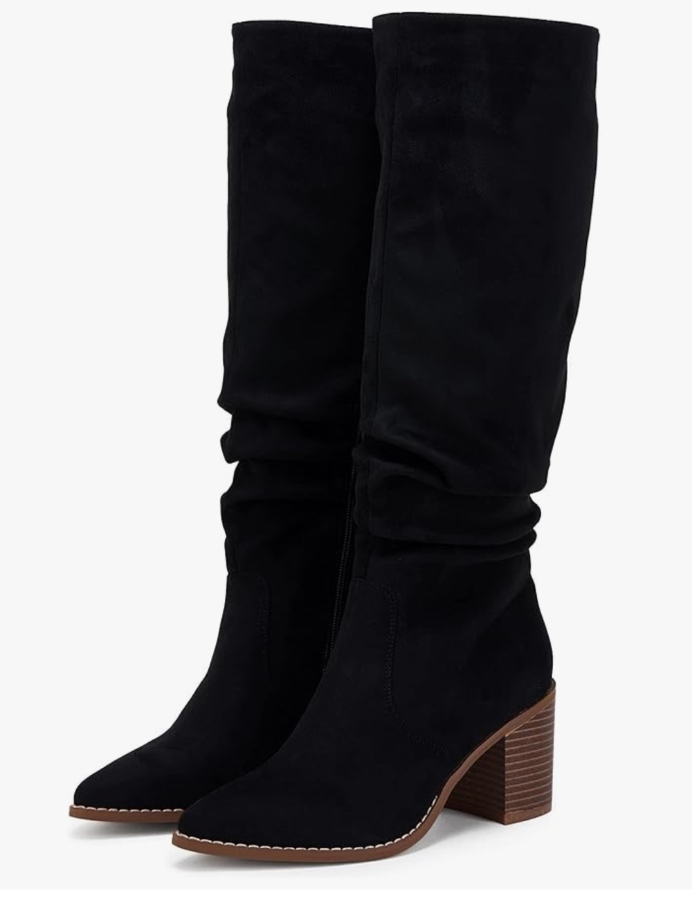 Amazon Womens Pointed Toe Knee High Boots- Size 6.5